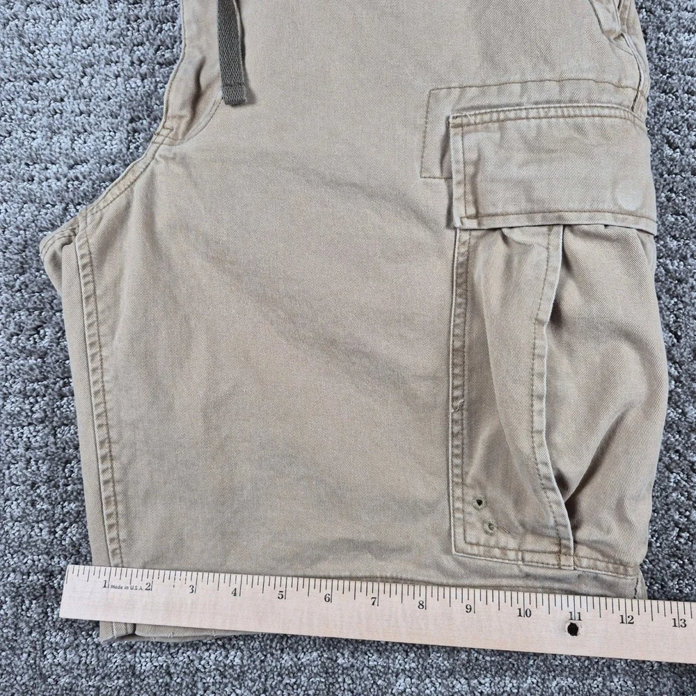 Vintage Abercrombie & Fitch Cargo Shorts Mens 33 Tan T-2083 Paratrooper Y2k 00s